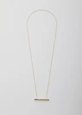 18K Bar Necklace 05 with Diamond — 750mm
