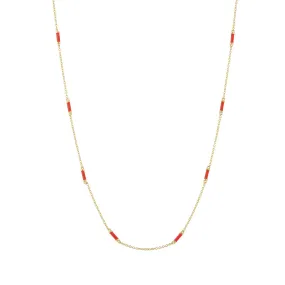 18" Apple Bar Chain Necklace