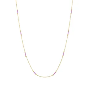 18" Peony Bar Chain Necklace