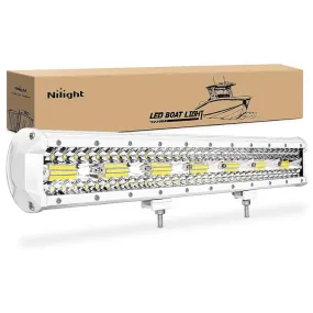 20 Inch 420W Spot Flood Combo White Case Led Light Bar