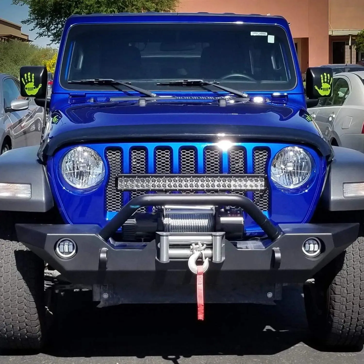 25 Inch 162W Double Row Spot Flood LED Light Bar | 12FT Wire 5Pin Switch
