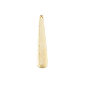 32mm Satin Gold Small Teardrop Charm