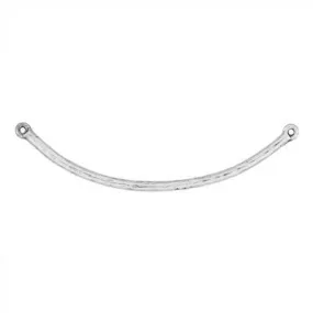 61mm Antique Silver Thin Textured Curved Bar Connector