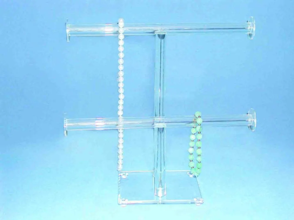 Acrylic Double T Bar Display Stand