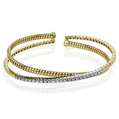 Bangle in 18k Gold with Diamonds