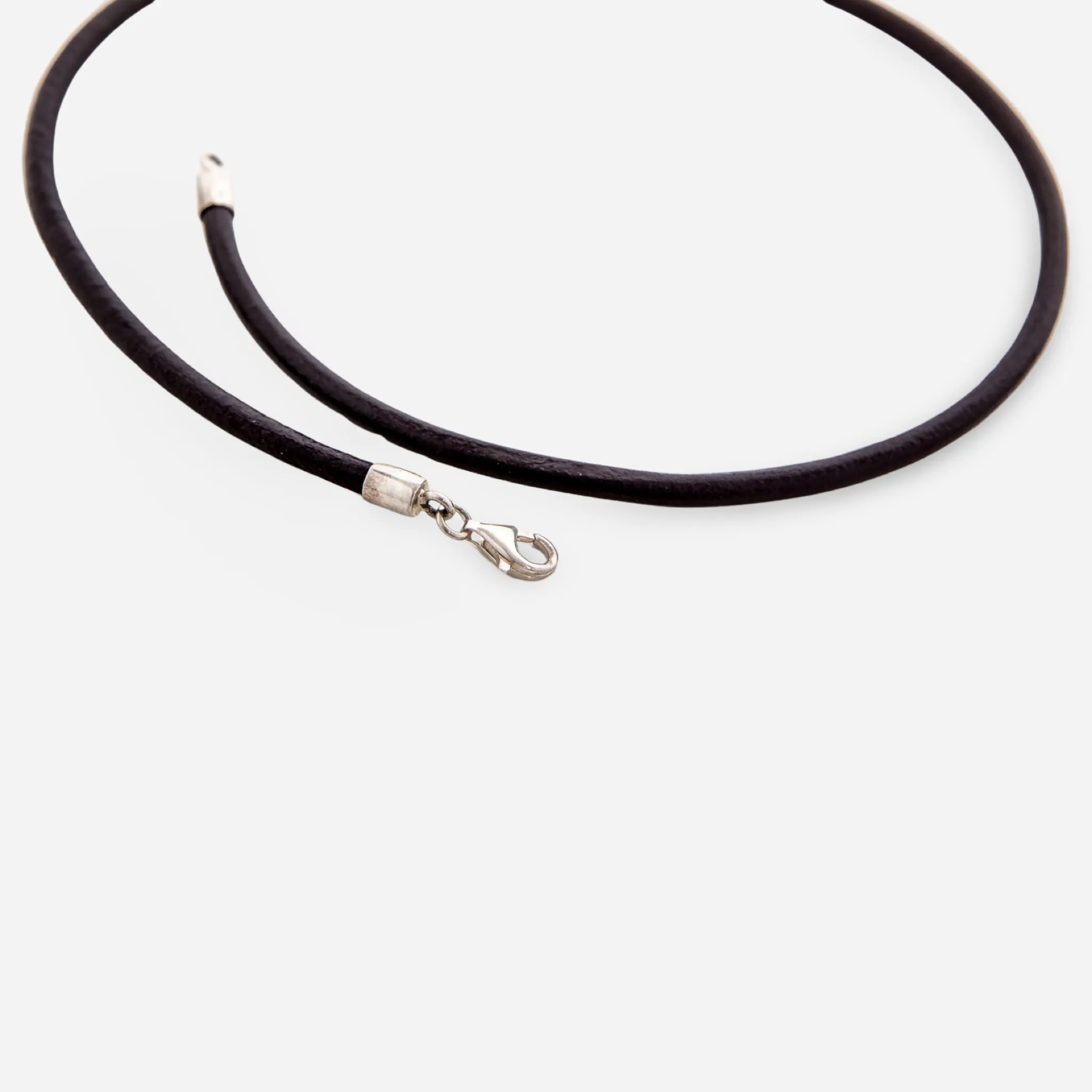 Brown Chunky Leather Choker