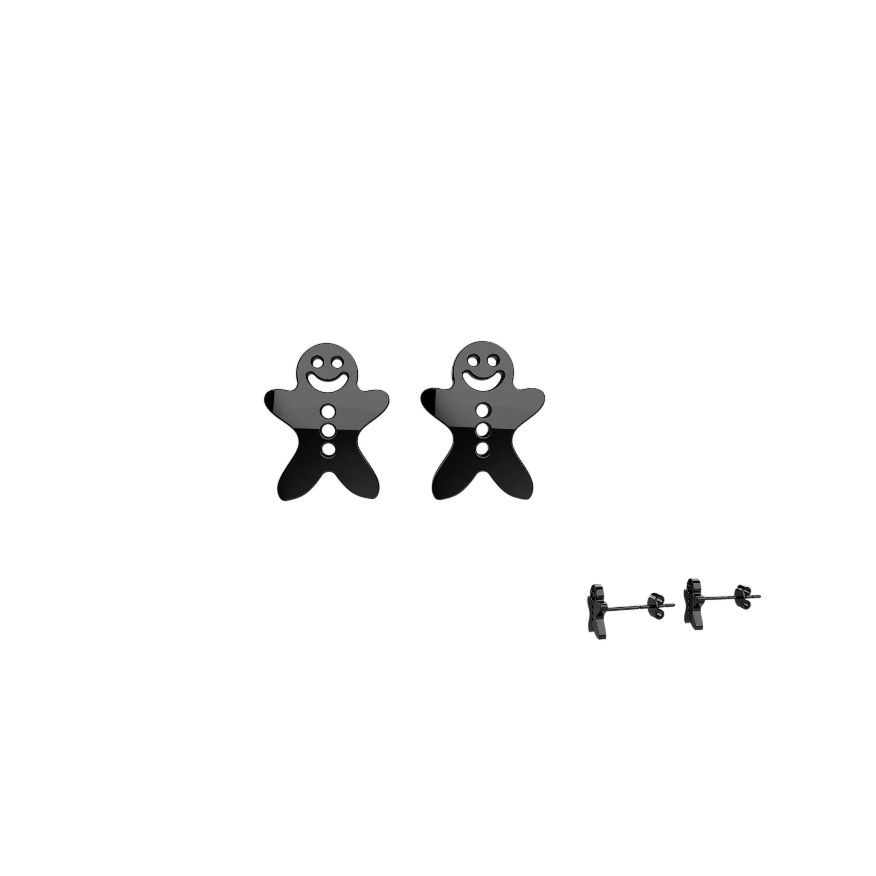 Christmas Snow Man Earrings Stud