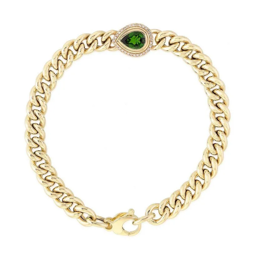 Crystal Radiance Bangle Charm Bracelet