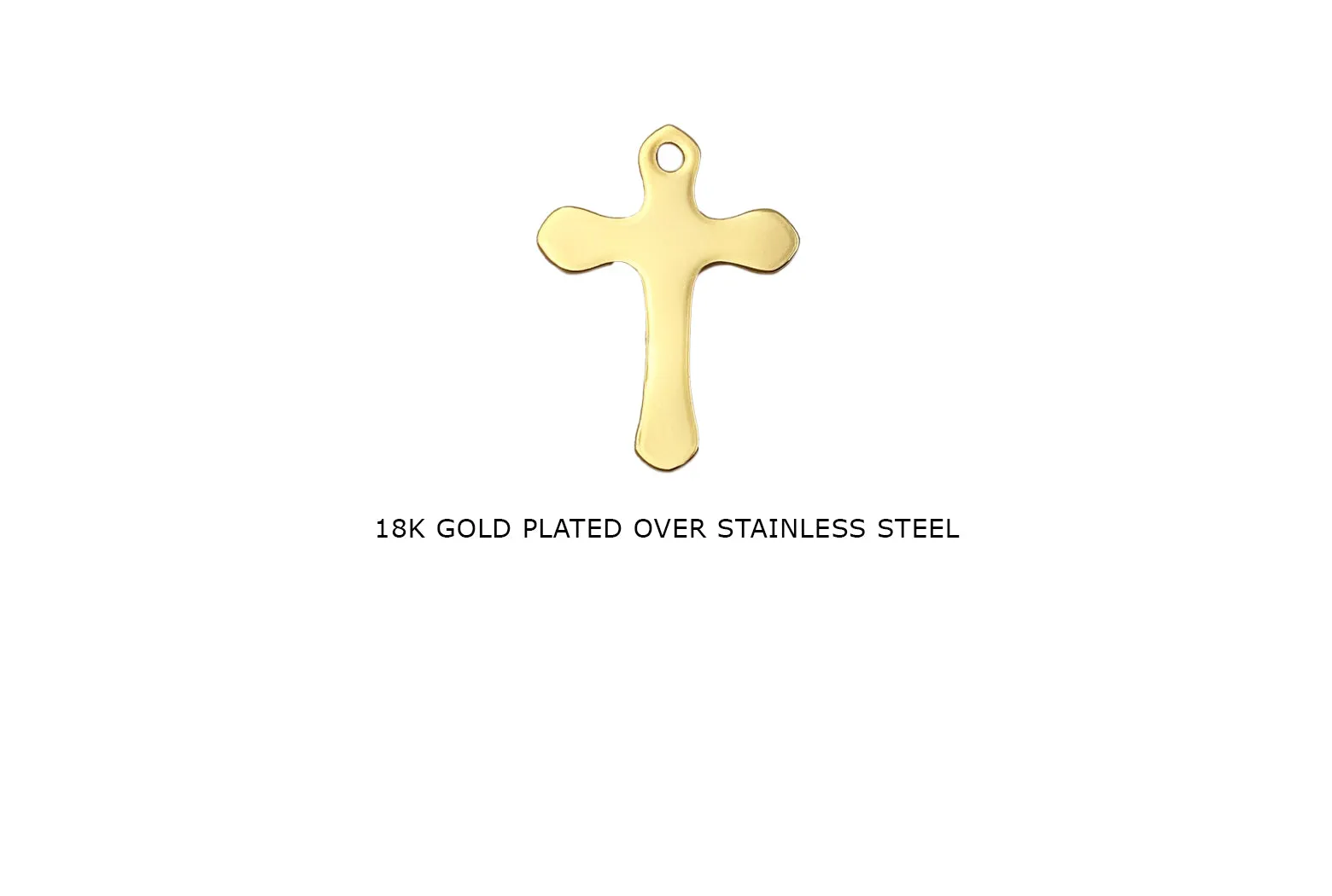 CS1046 Stainless Steel Small Cross Charm