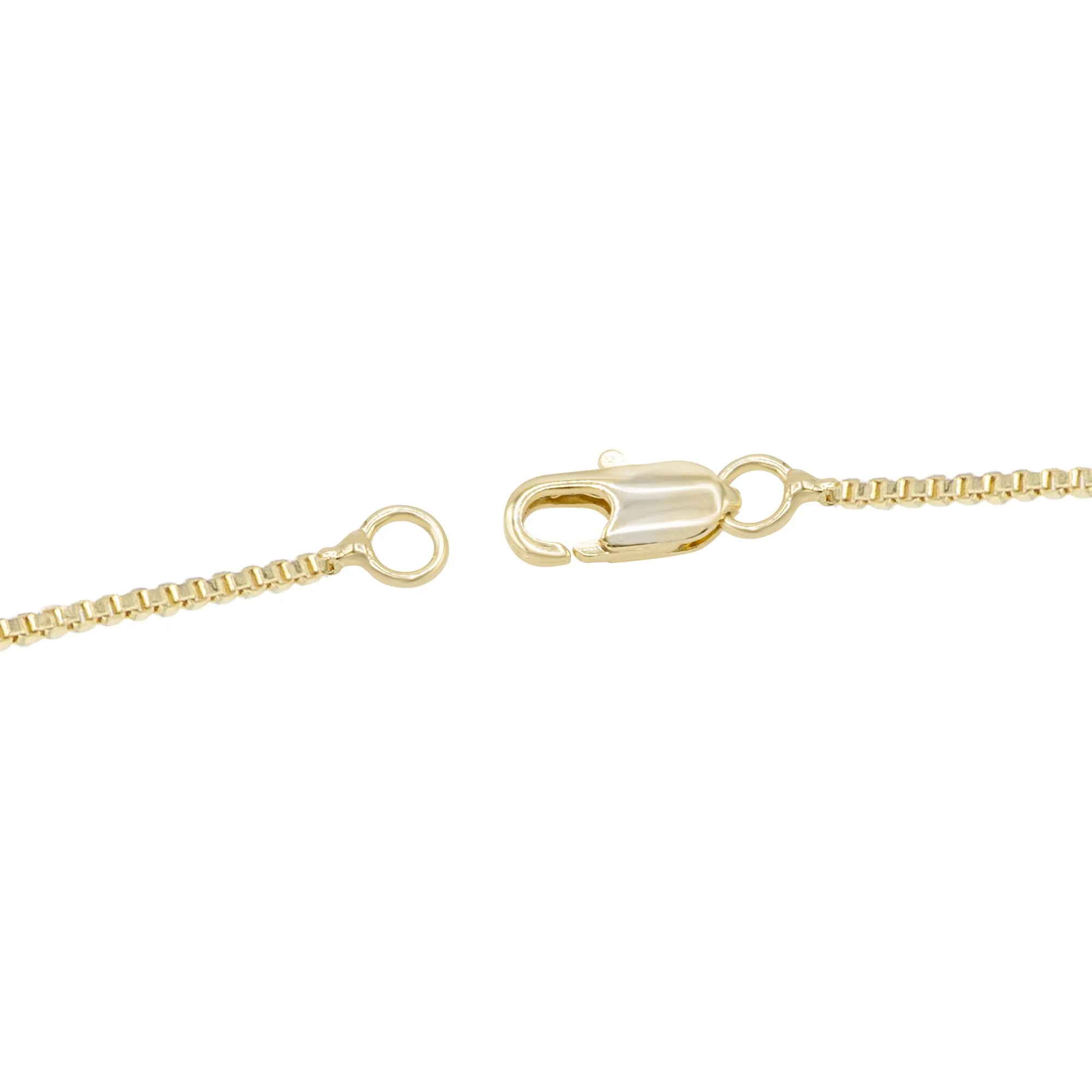 Cubic Zirconia 14K Gold Filled Dual Heart Pendant Necklace Set