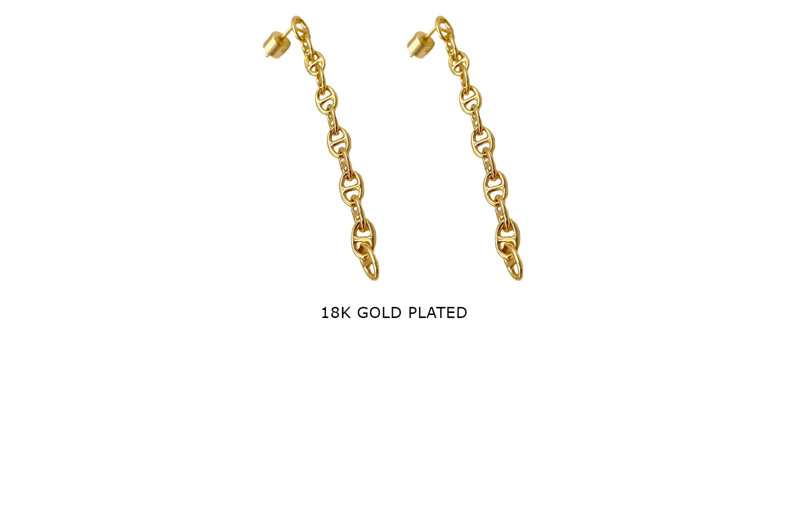 EB2097M Mariner Chain Drop Stud Earrings