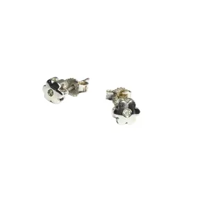 Flower 18K Gold Diamonds Stud