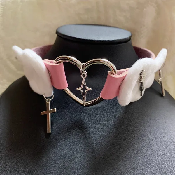 Harajuku Angel Wings Choker
