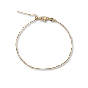 Initial Bar | Gold Chain
