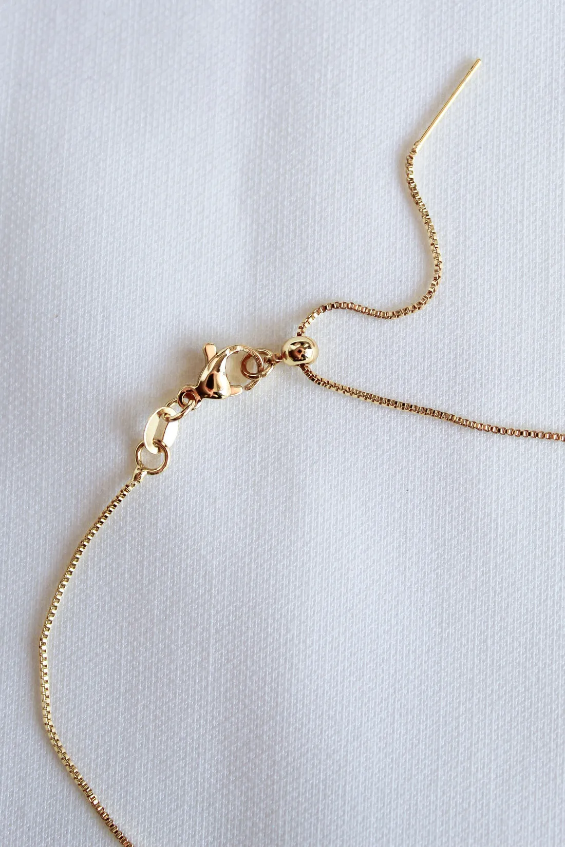 Initial Bar | Gold Chain
