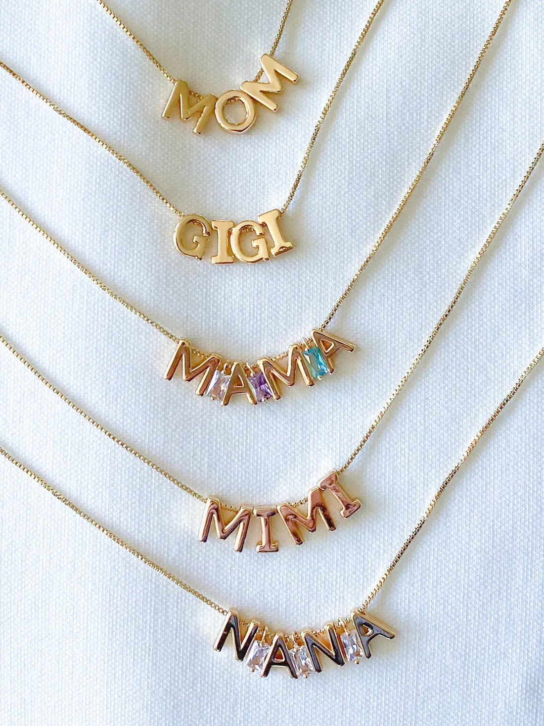 Initial Bar | Gold Chain