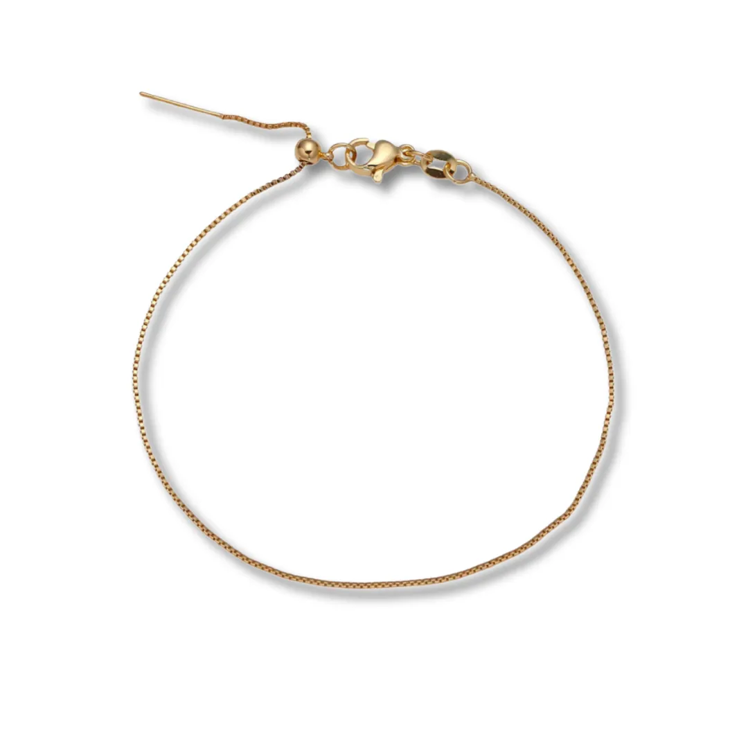 Initial Bar | Gold Chain