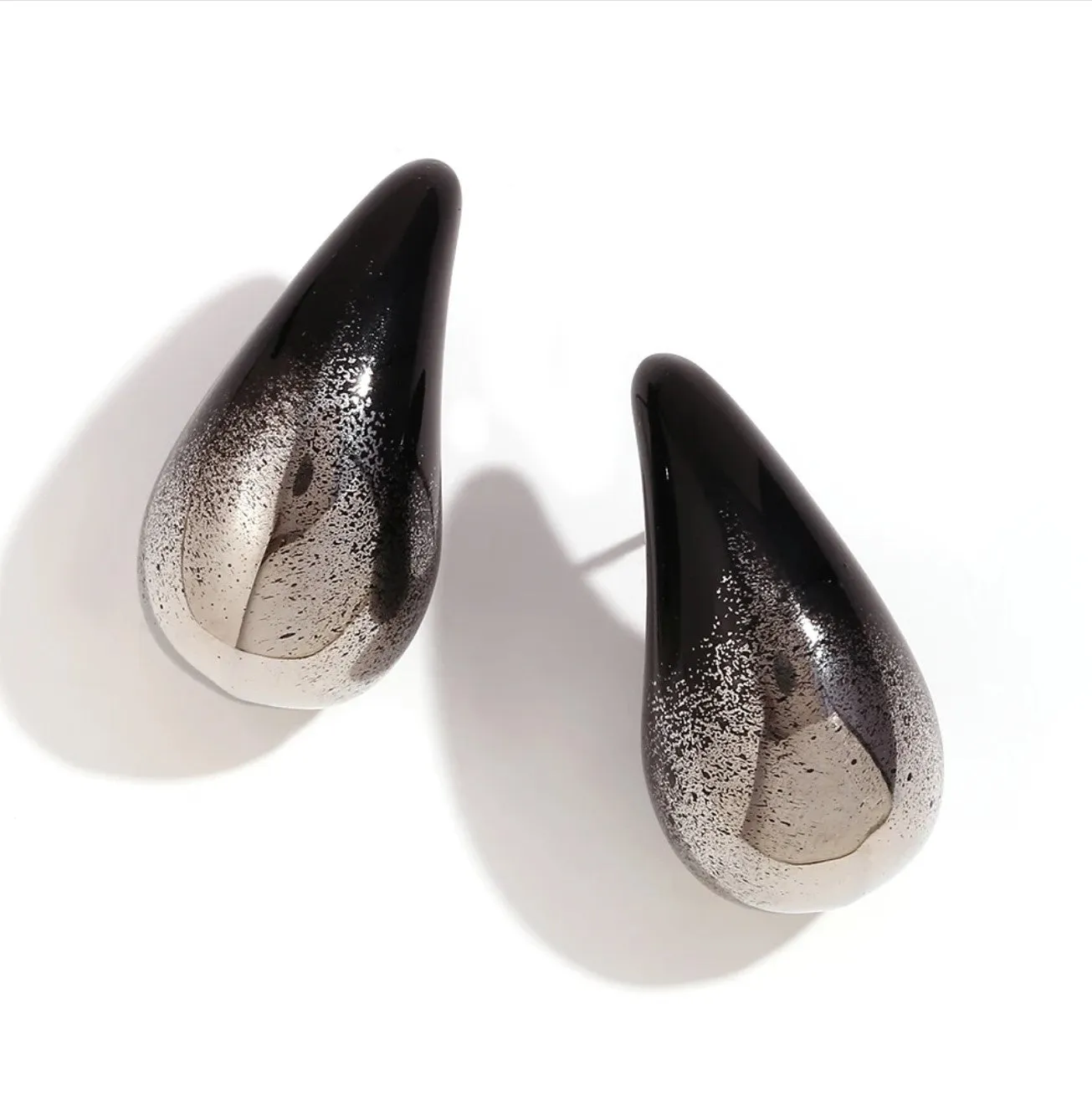 Kylie Colourful Paint Splatter Dome Drop Earrings