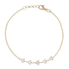 Opalescent Charm Diamond Bangle Bracelet