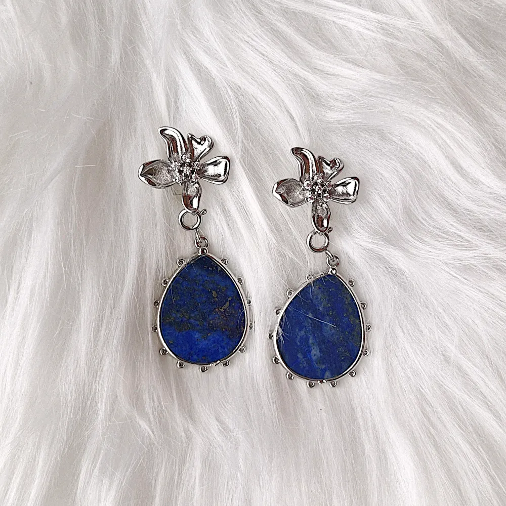 Orchid Studs Silver