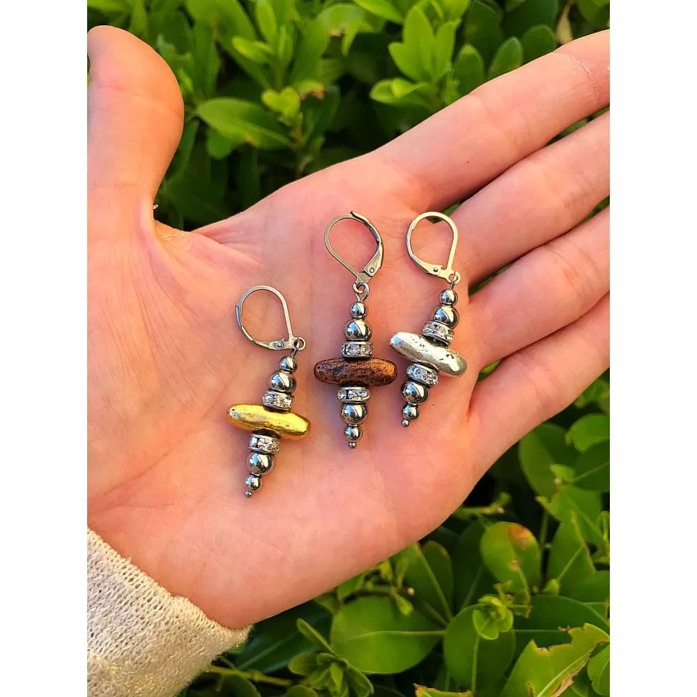 RUSTIC CAIRN EARRINGS