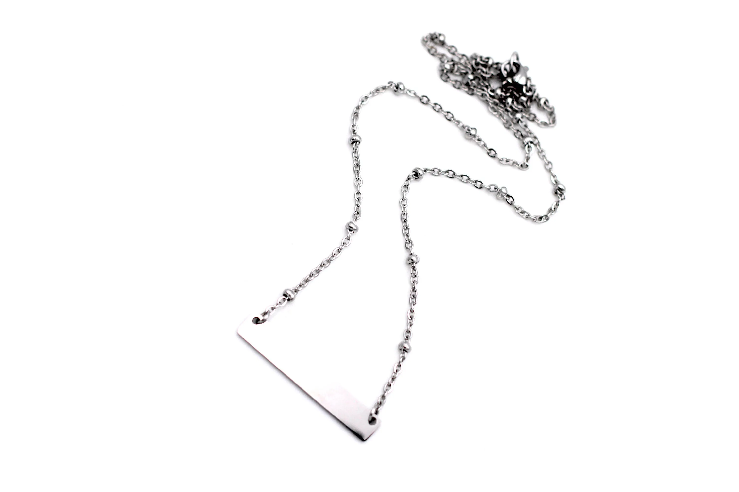 Silver Bar Necklace