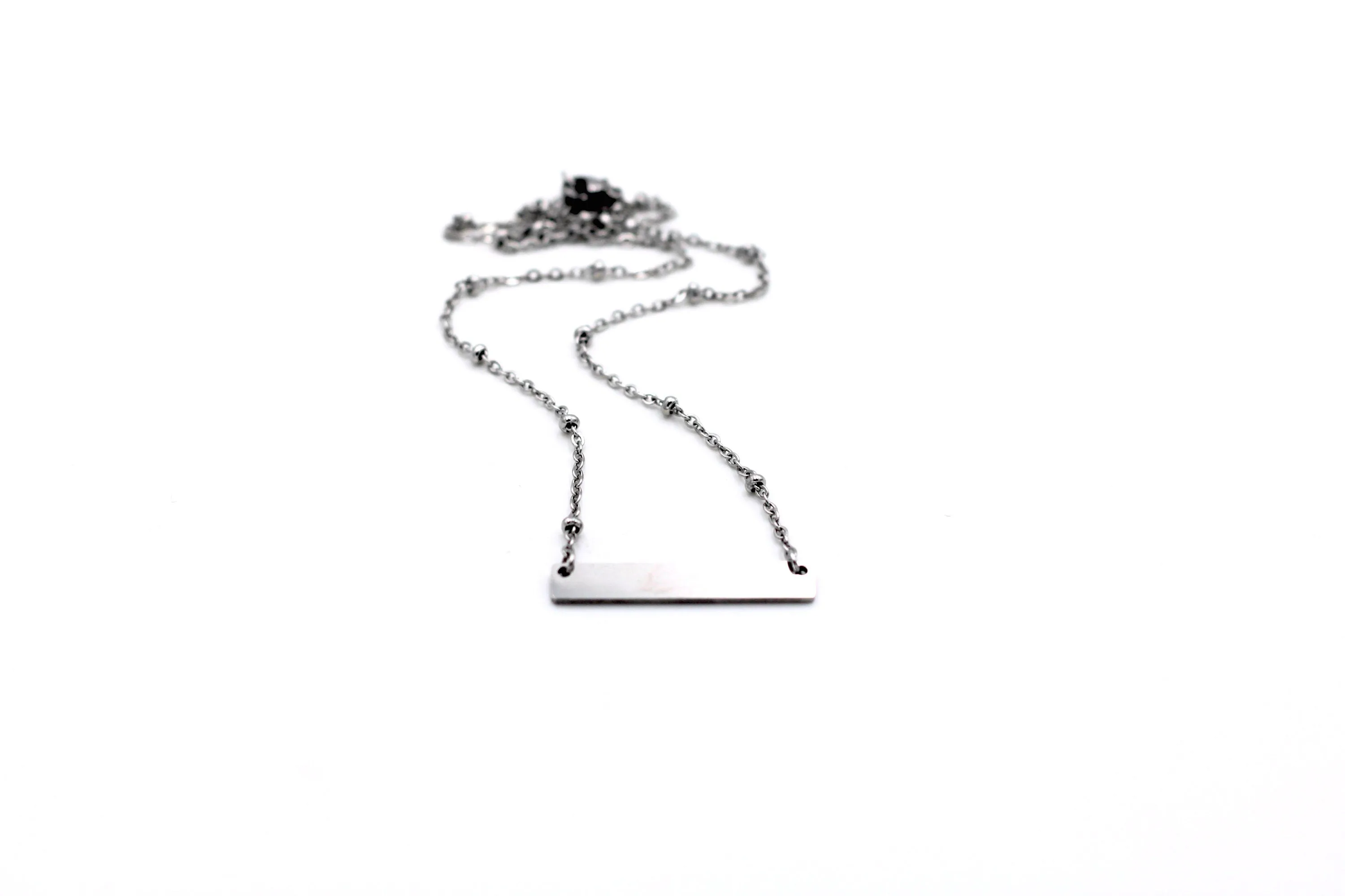 Silver Bar Necklace