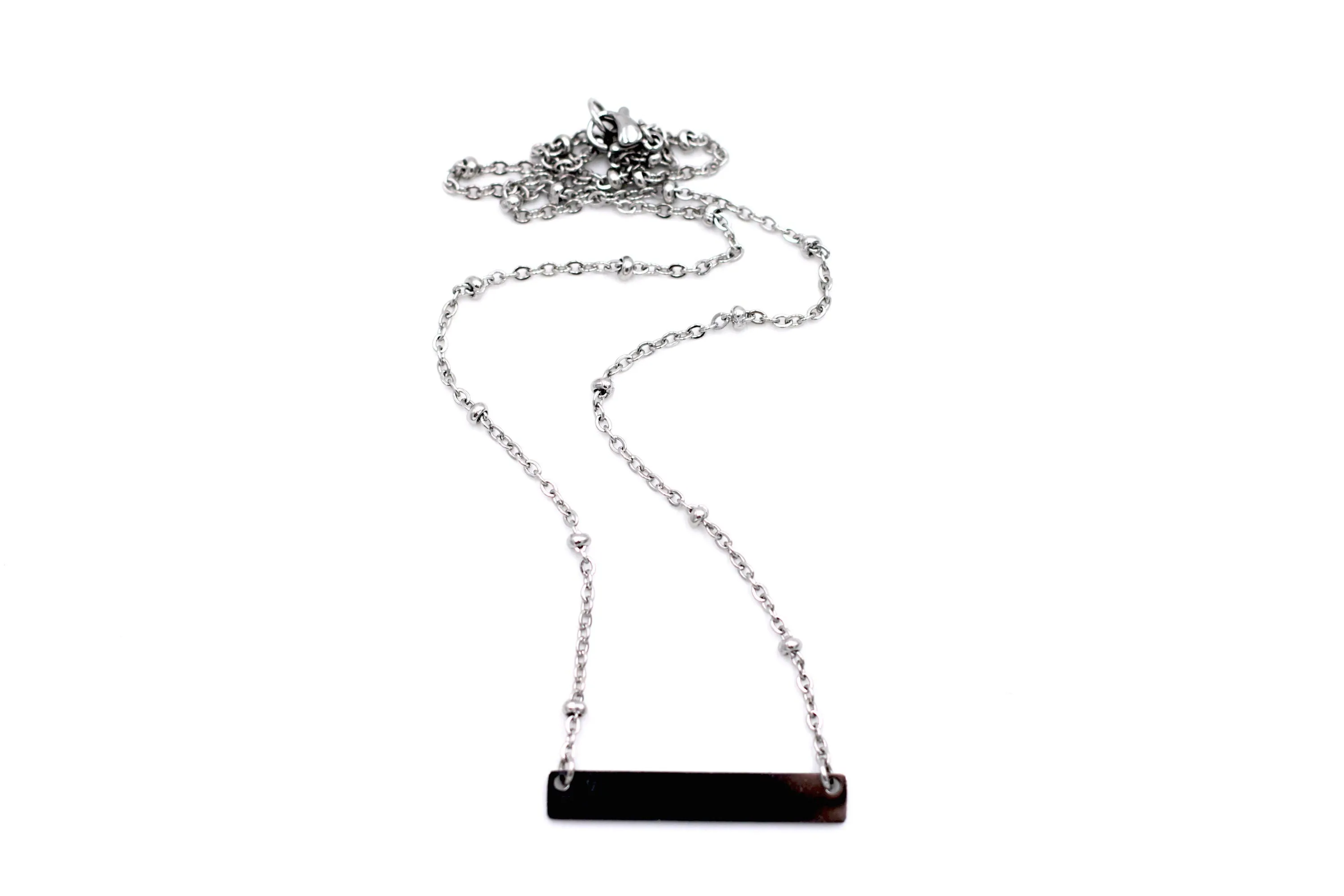 Silver Bar Necklace