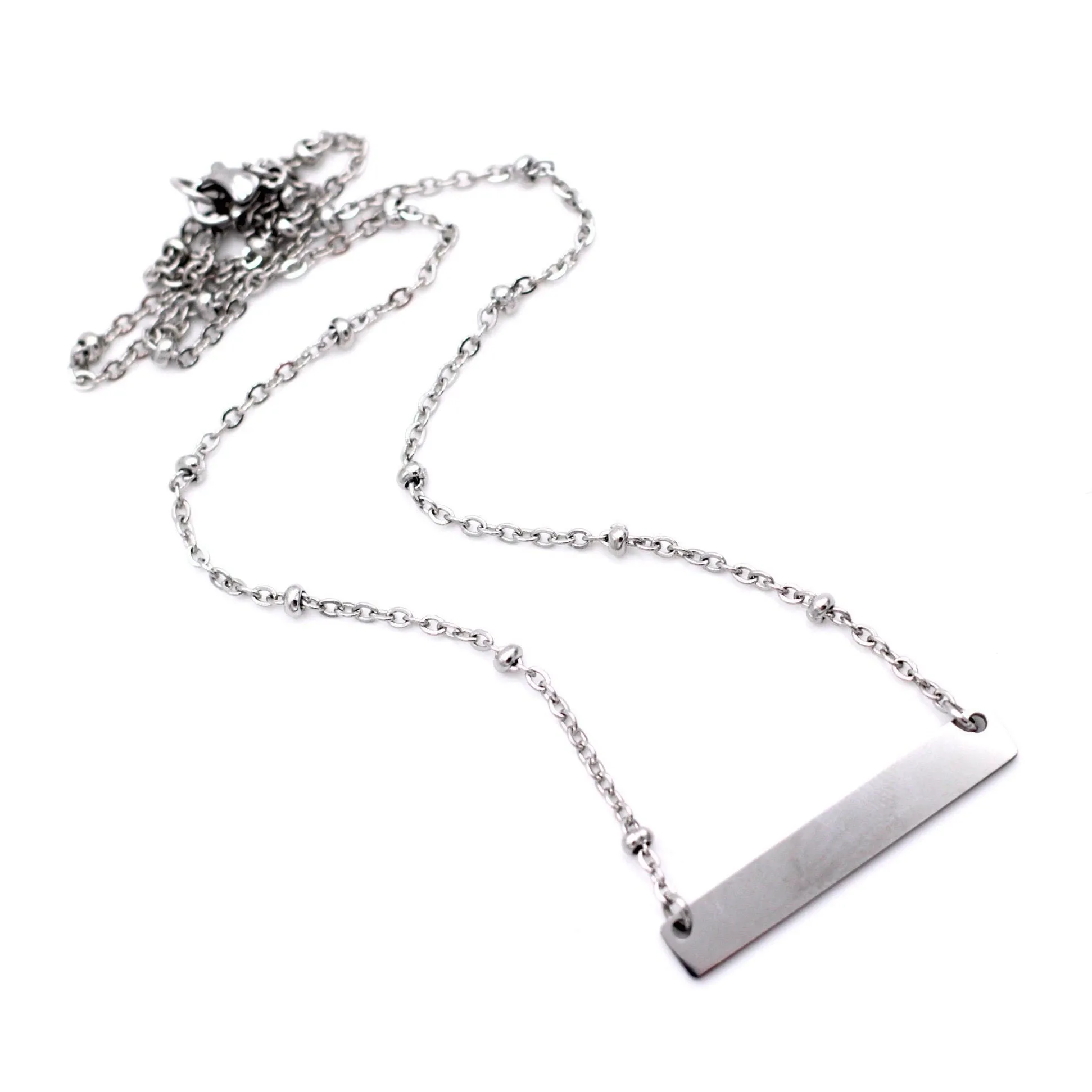 Silver Bar Necklace