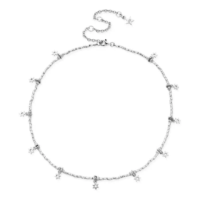 Sky Of Stars Necklace - Silver - SNMUL3058