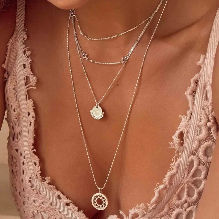 Soul Glow Necklace - Silver - SN2534