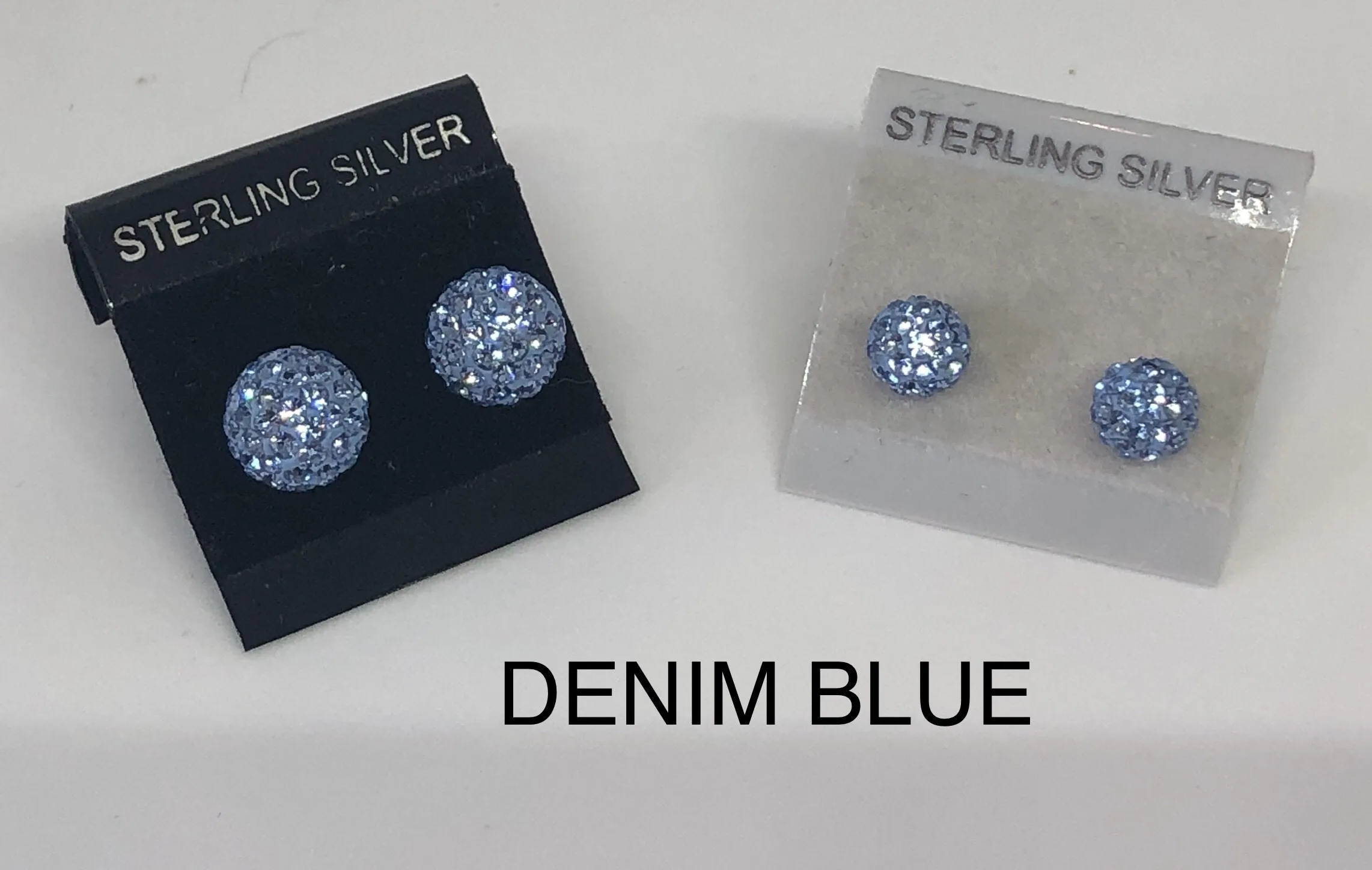 Sparkle Stud Earrings 8mm