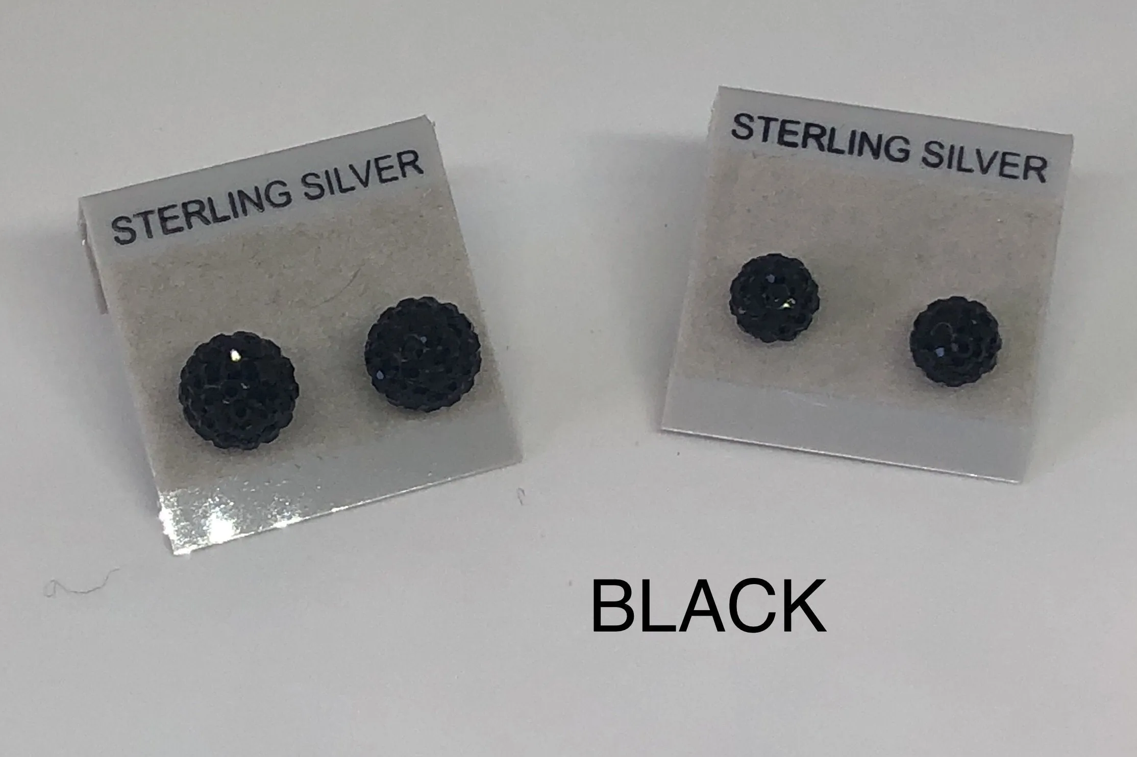 Sparkle Stud Earrings 8mm