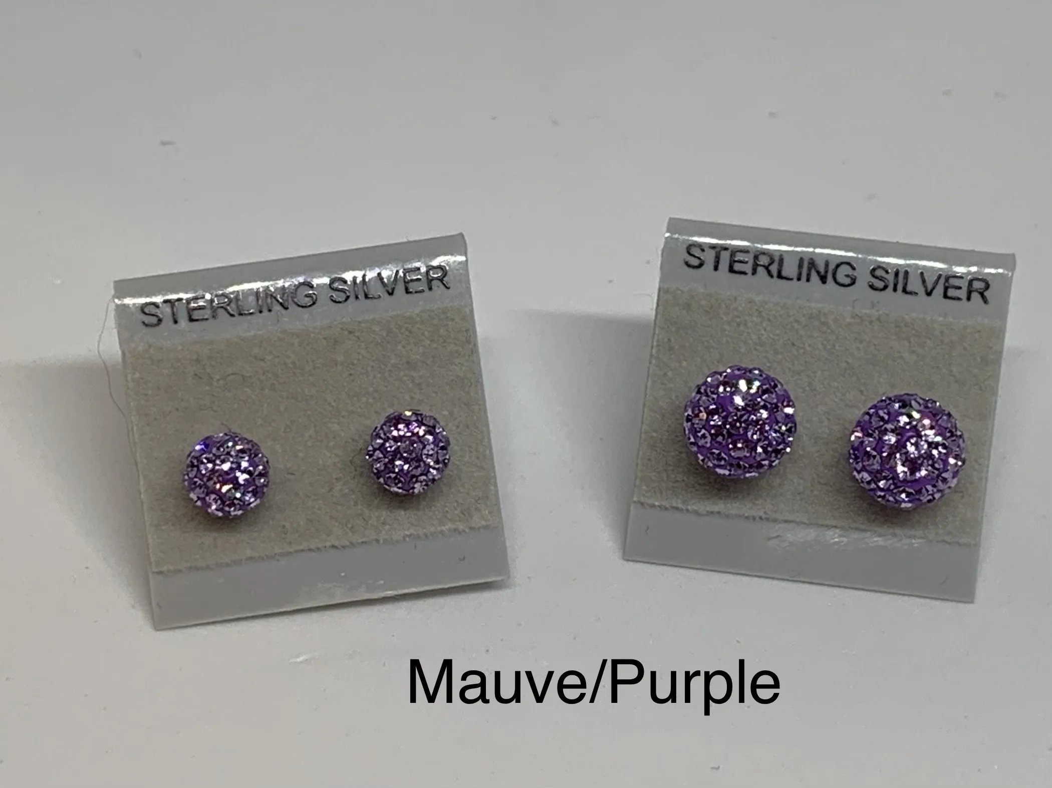 Sparkle Stud Earrings 8mm