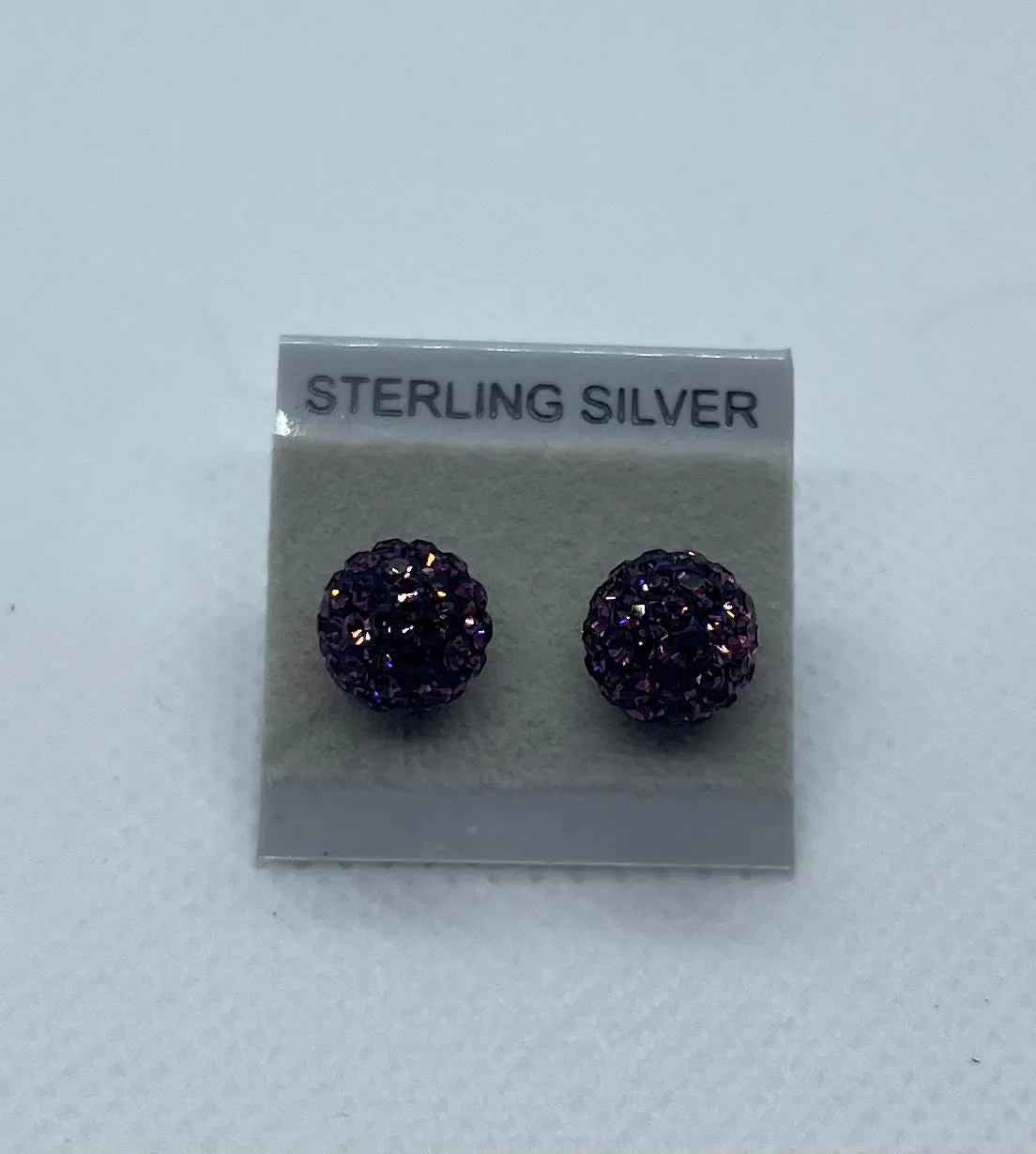 Sparkle Stud Earrings 8mm