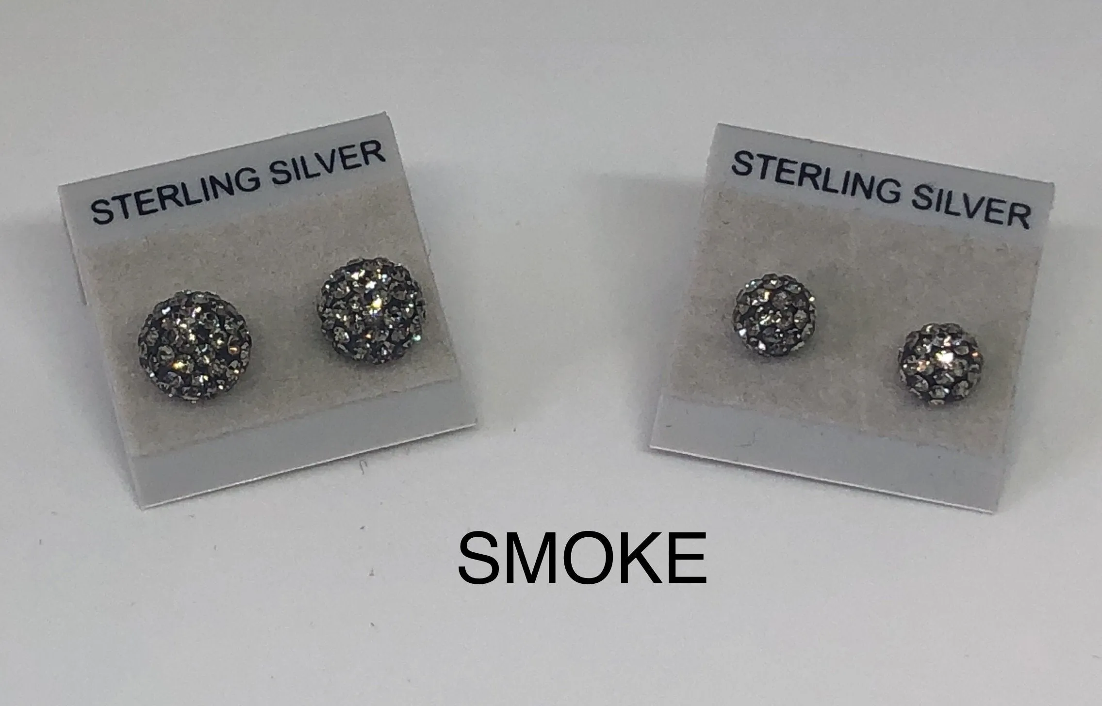 Sparkle Stud Earrings 8mm
