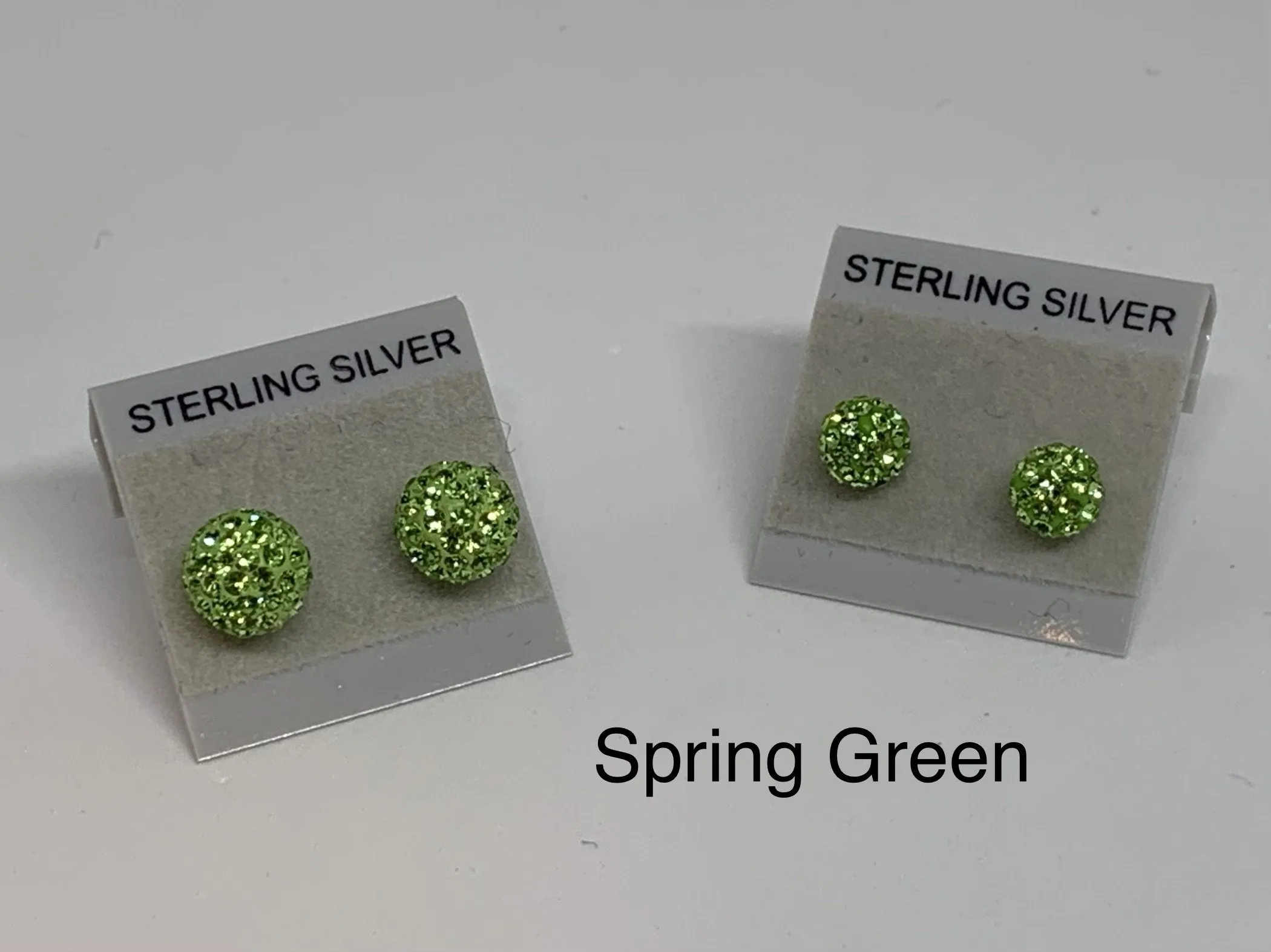 Sparkle Stud Earrings 8mm