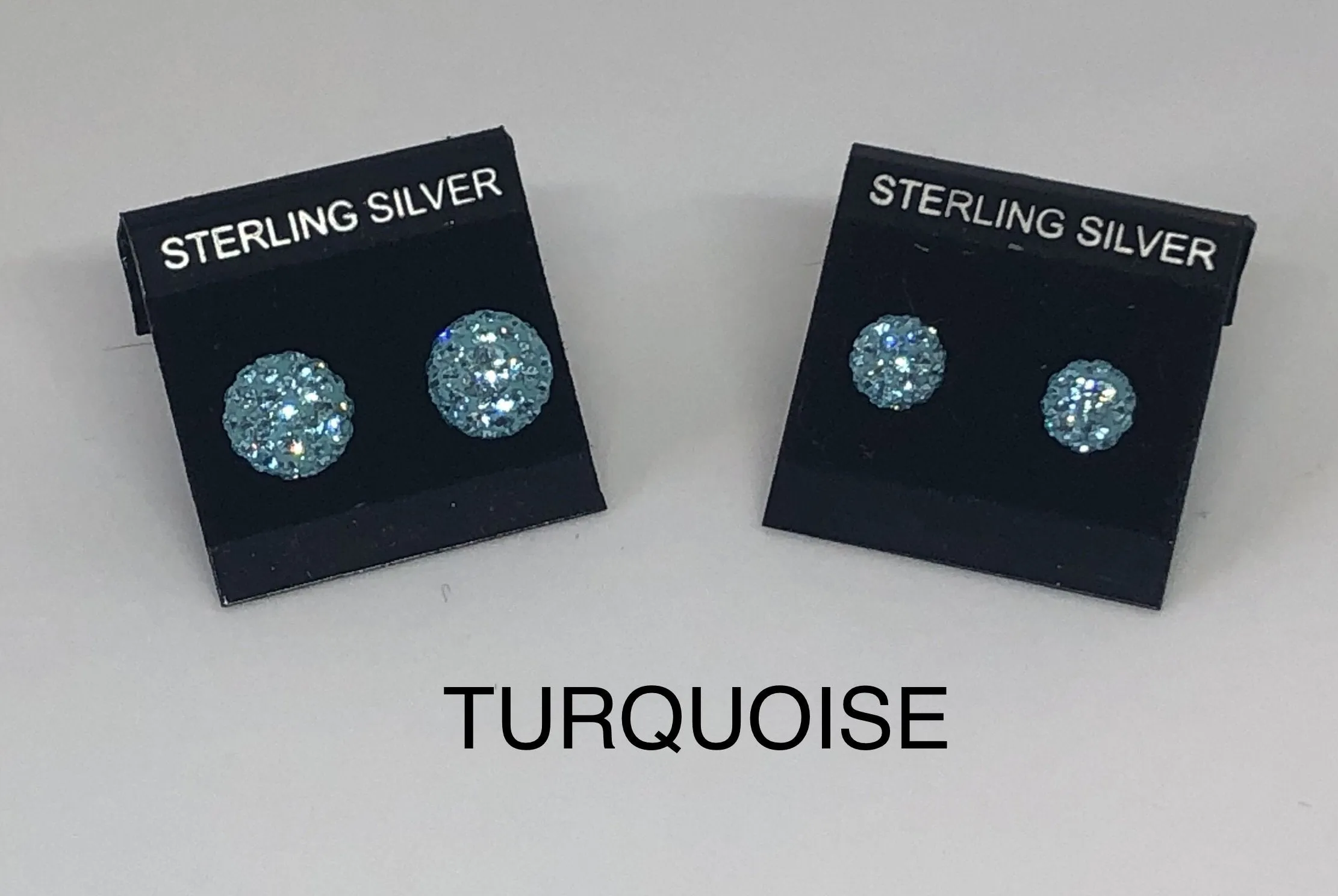 Sparkle Stud Earrings 8mm