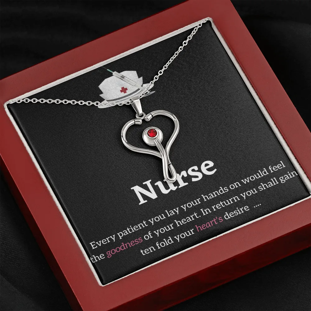 Stethoscope  Necklace - RN Necklaces for Nurses