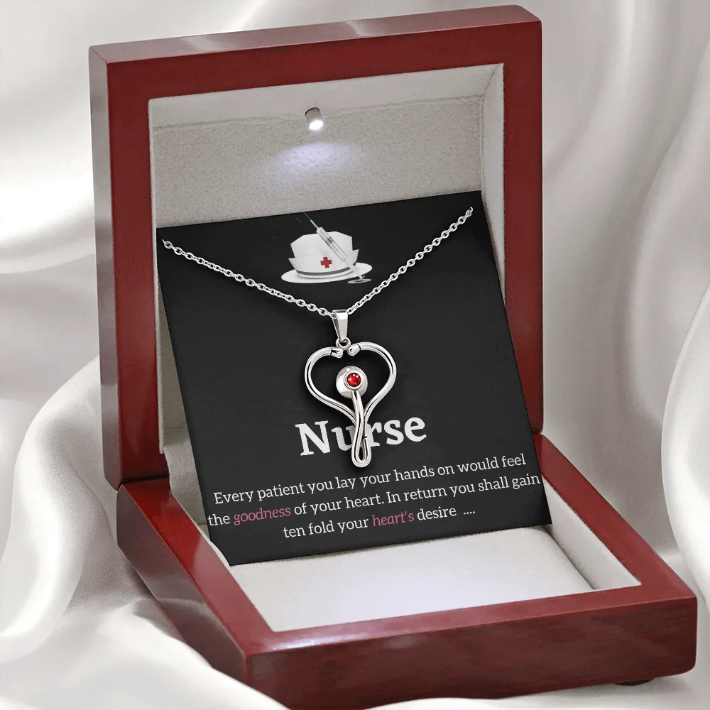 Stethoscope  Necklace - RN Necklaces for Nurses