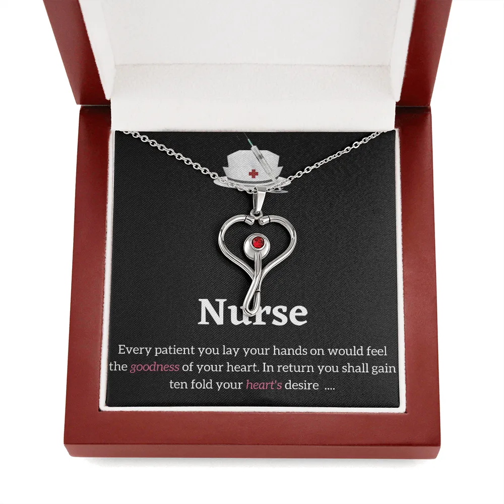Stethoscope  Necklace - RN Necklaces for Nurses
