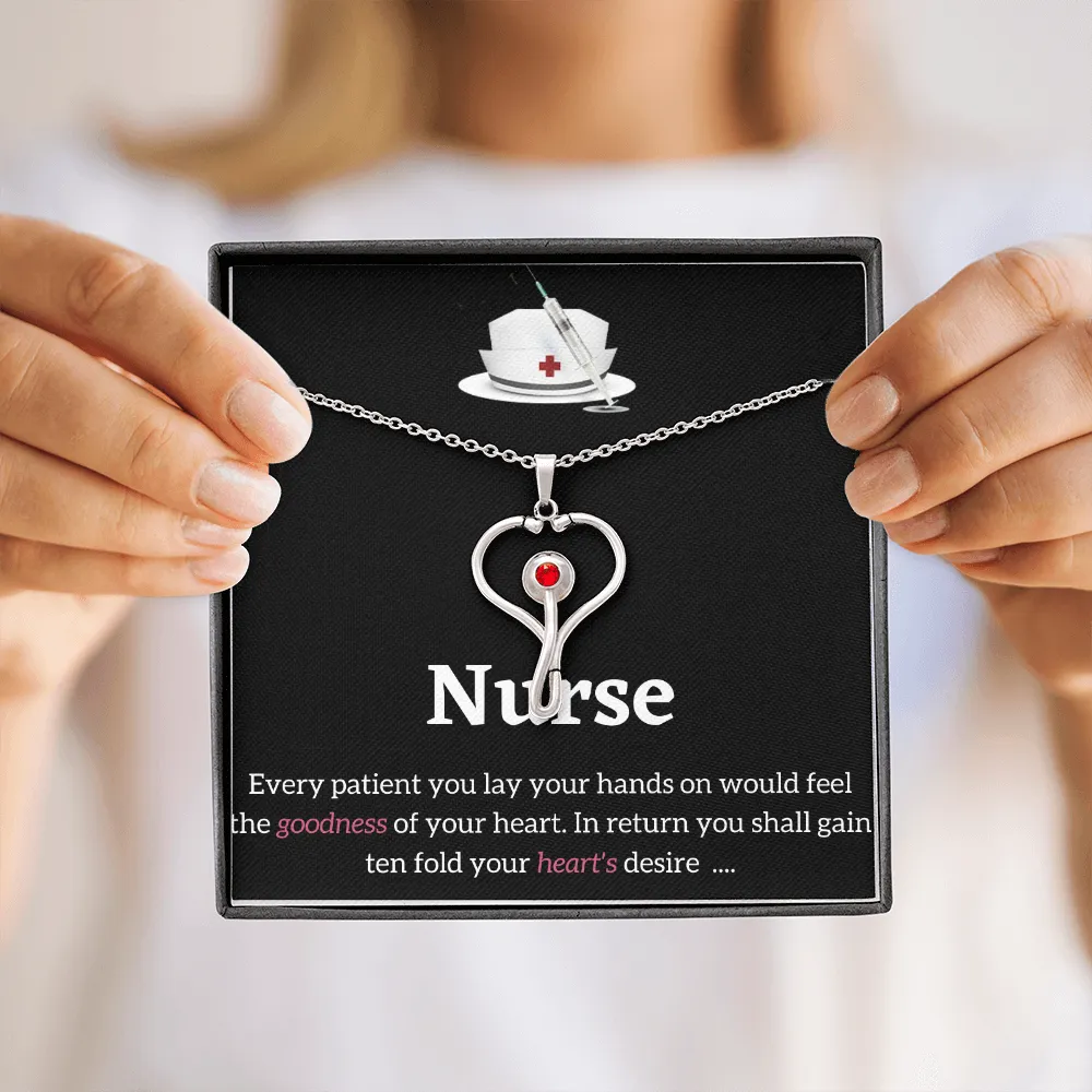 Stethoscope  Necklace - RN Necklaces for Nurses
