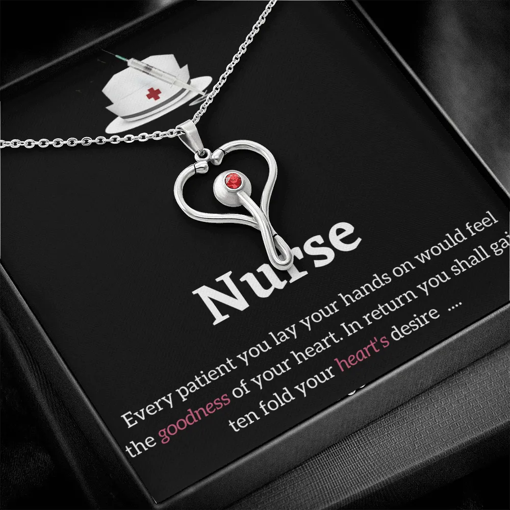 Stethoscope  Necklace - RN Necklaces for Nurses