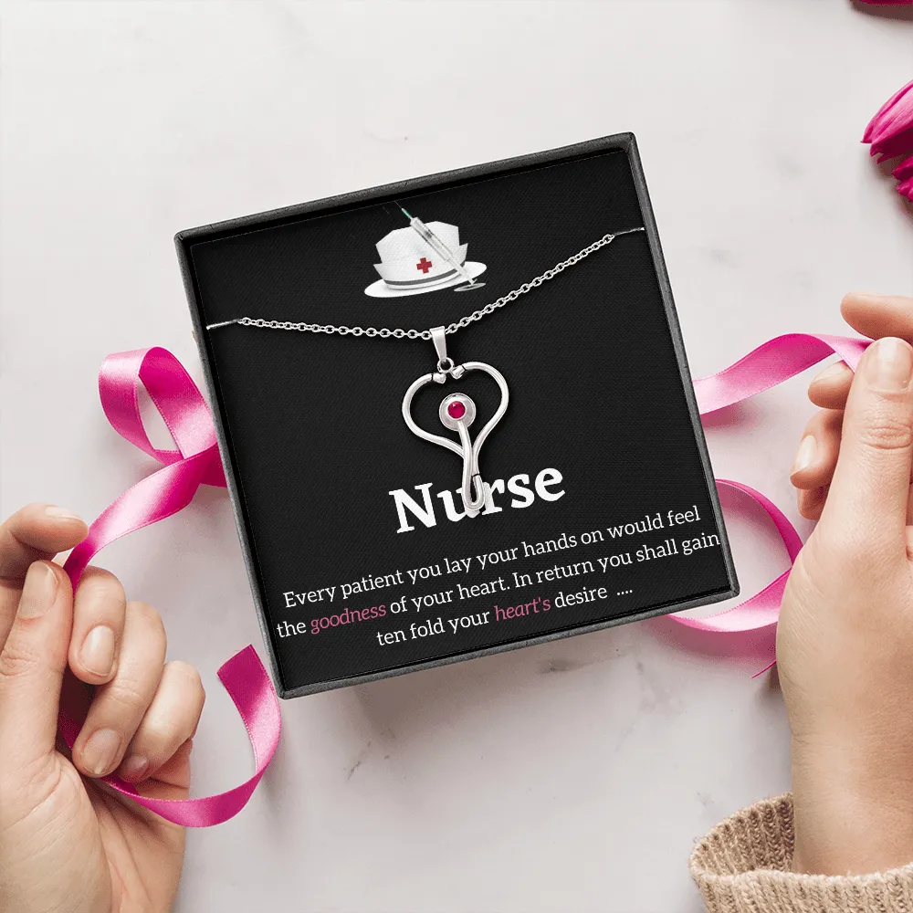 Stethoscope  Necklace - RN Necklaces for Nurses