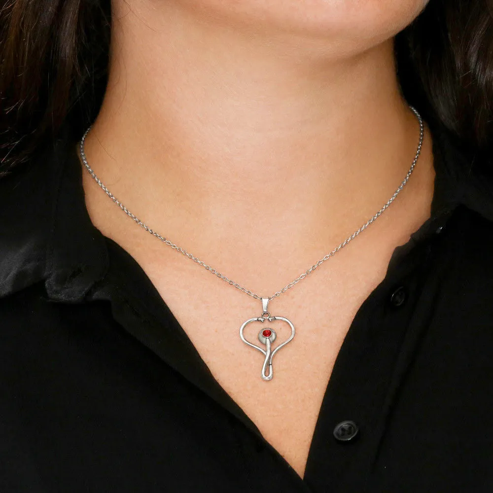 Stethoscope  Necklace - RN Necklaces for Nurses