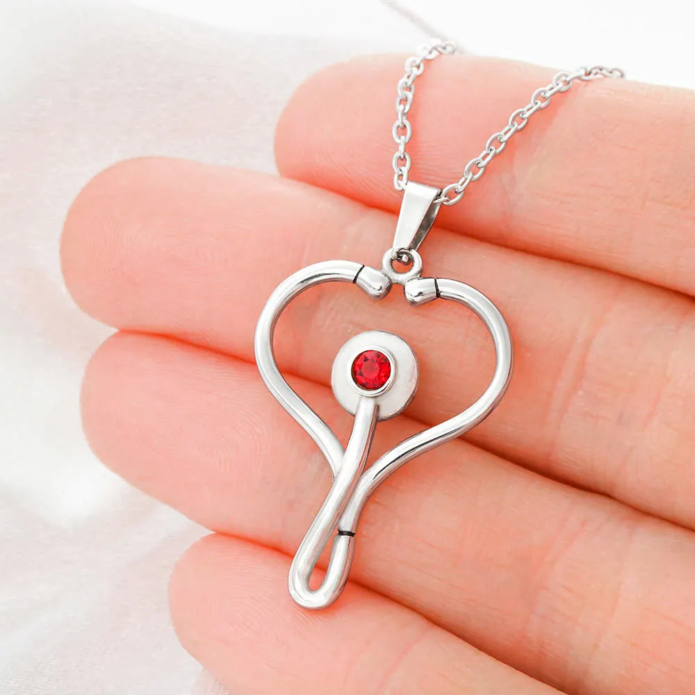 Stethoscope  Necklace - RN Necklaces for Nurses