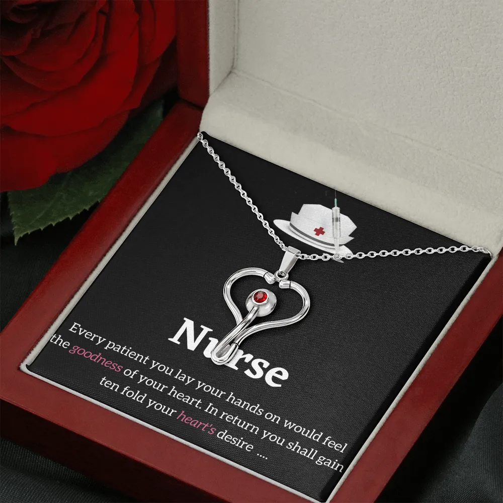 Stethoscope  Necklace - RN Necklaces for Nurses