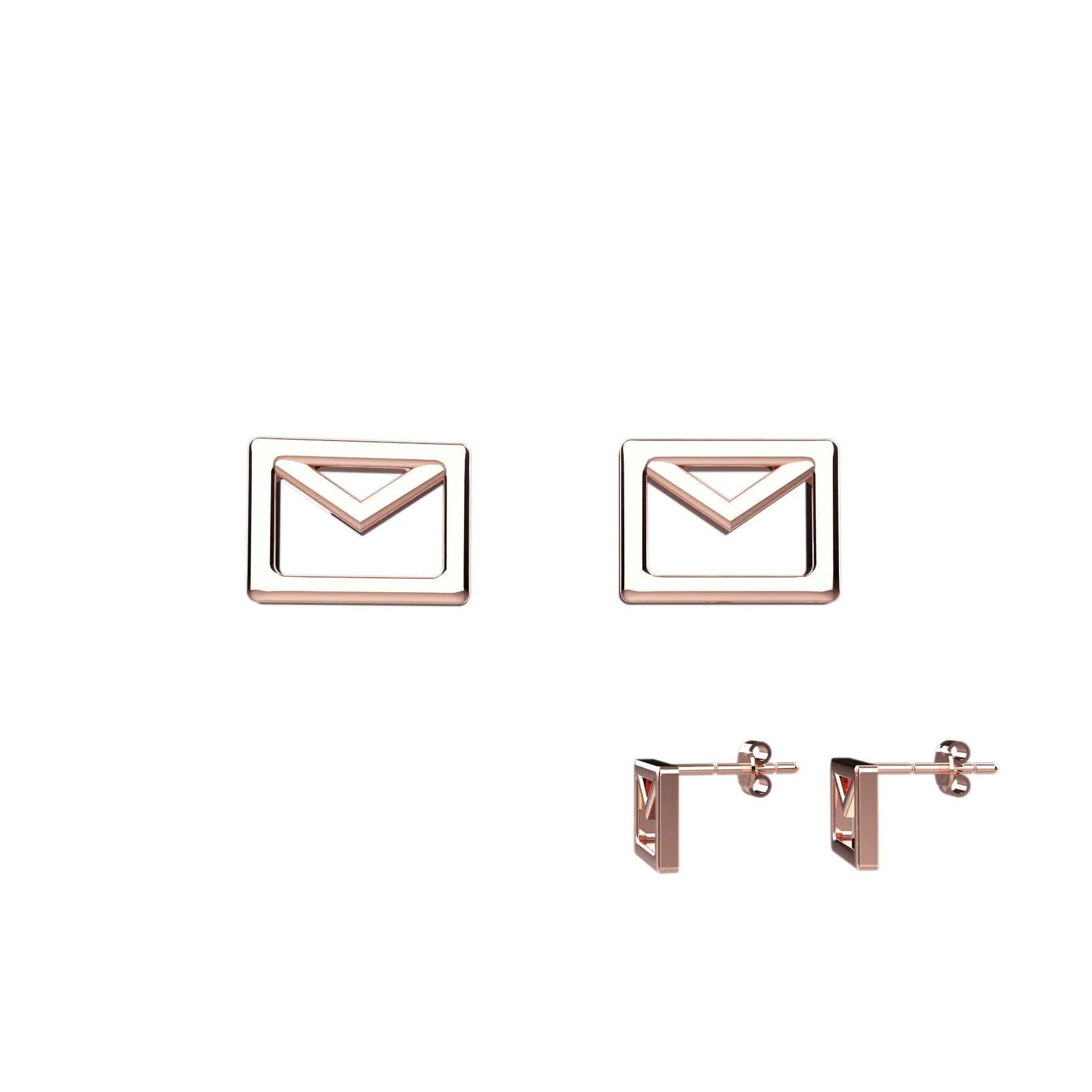 Tiny cute Envelope Stud Earrings