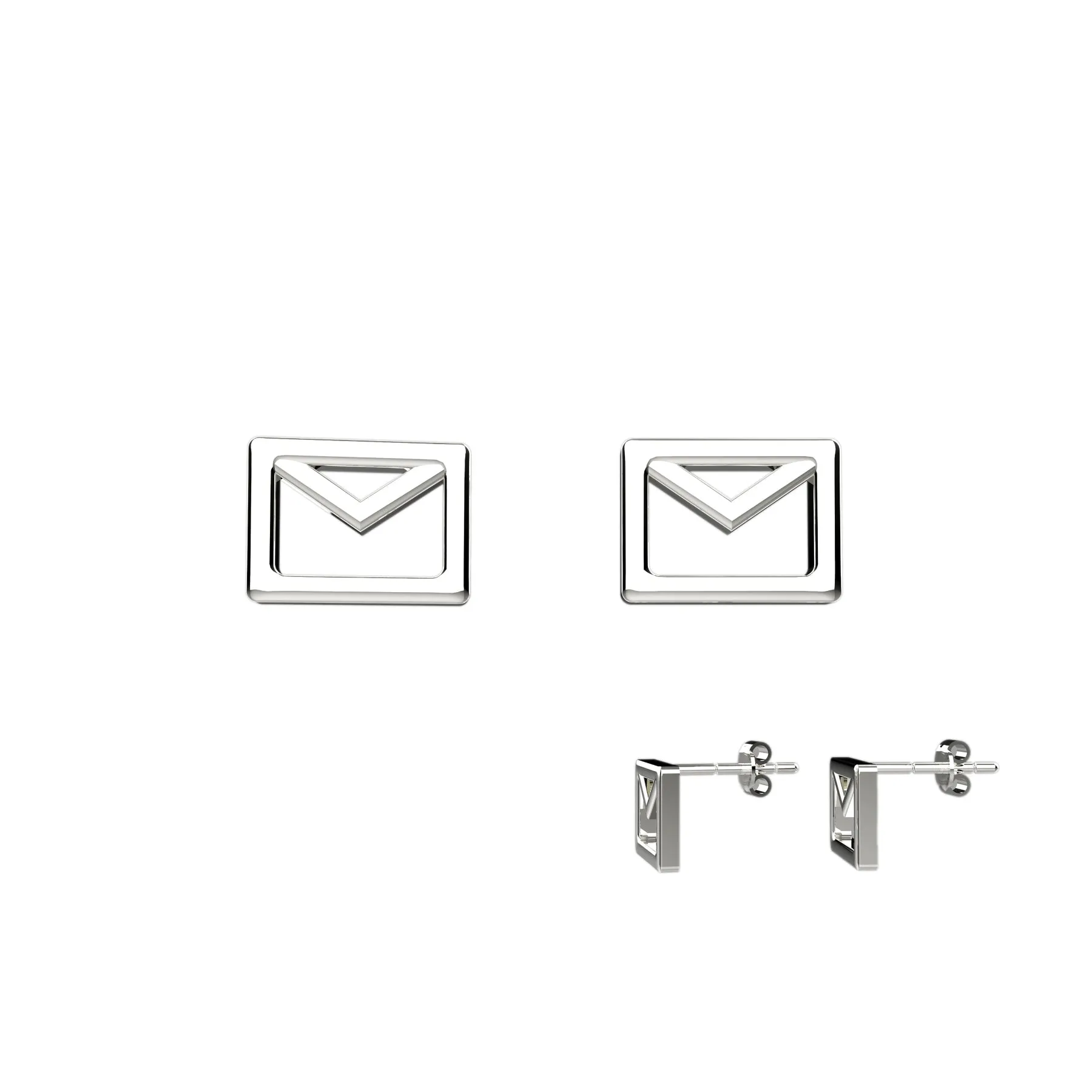 Tiny cute Envelope Stud Earrings