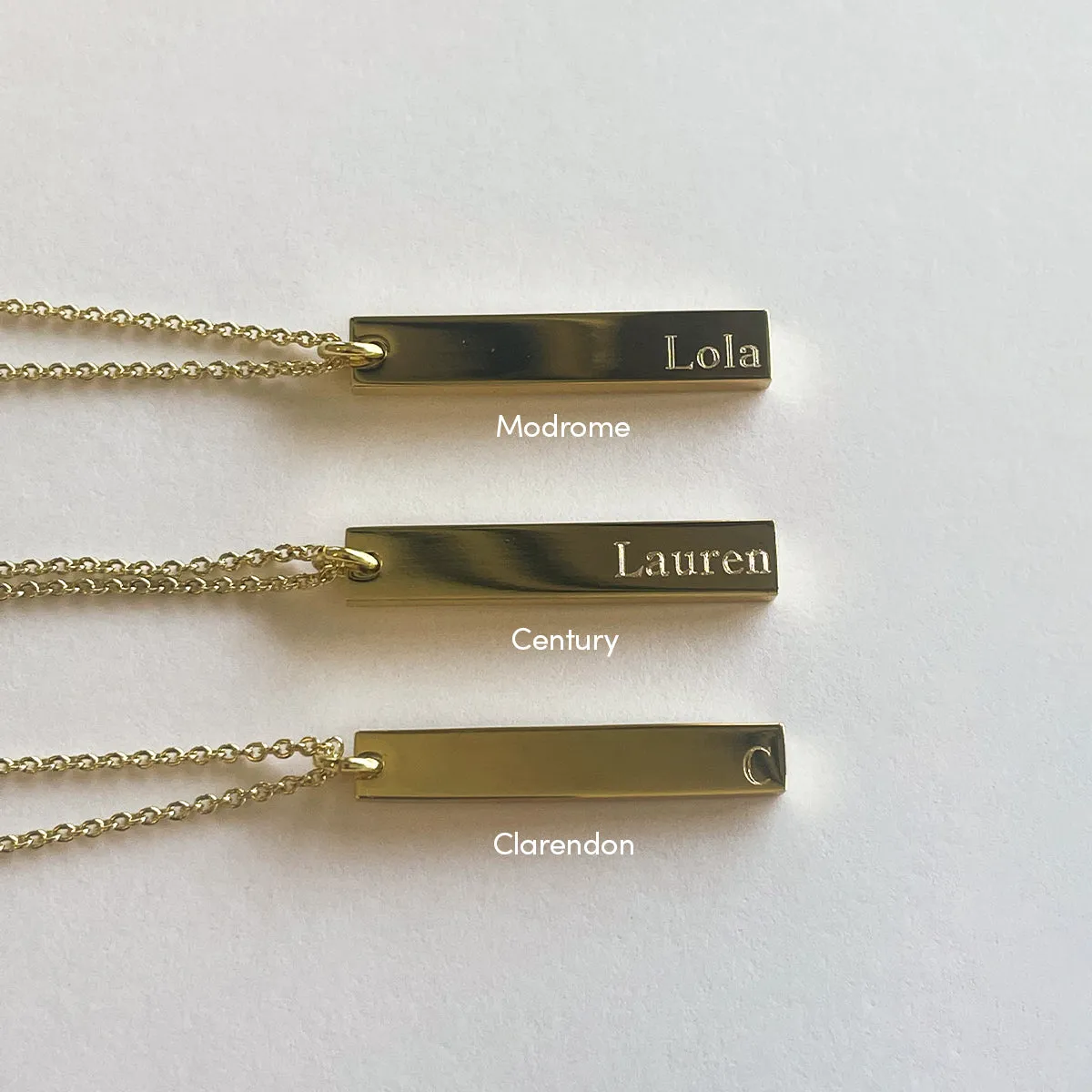 Vertical Bar Necklace